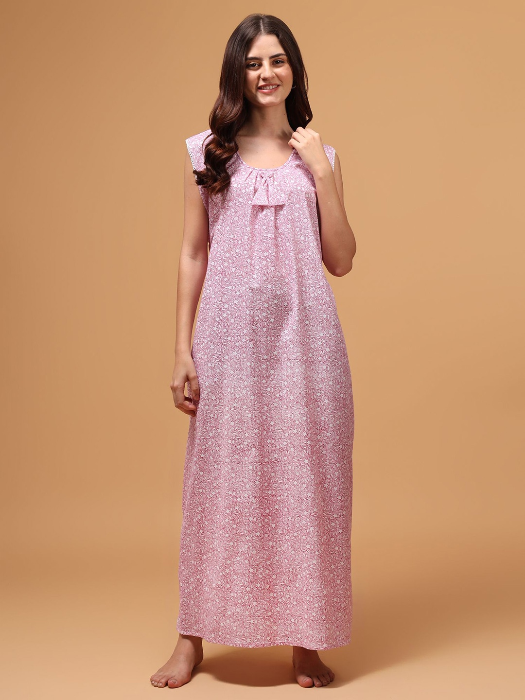 

PALIVAL Printed Maxi Nightdress, Pink