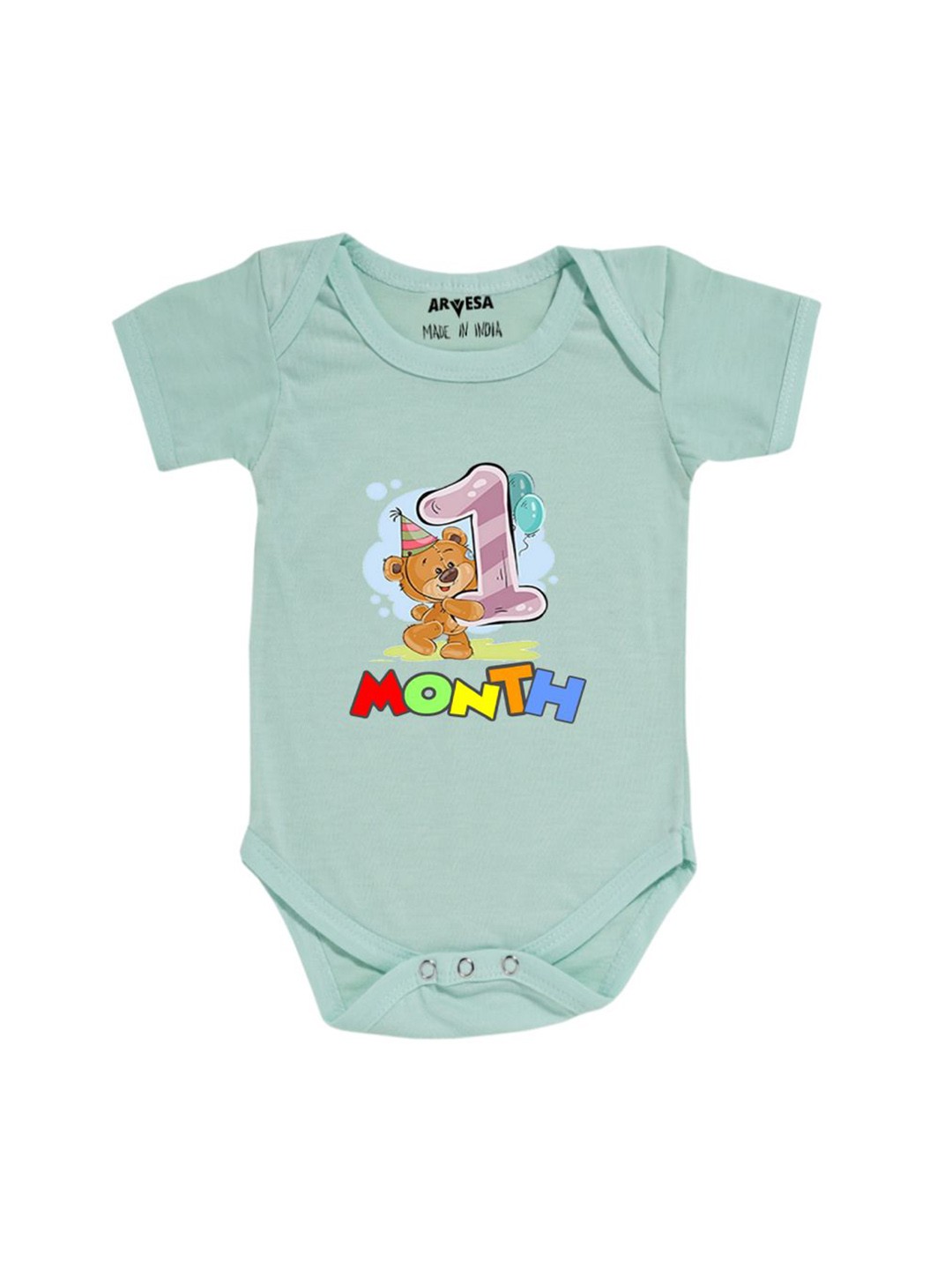 

Arvesa Infants Printed Bodysuit, Green