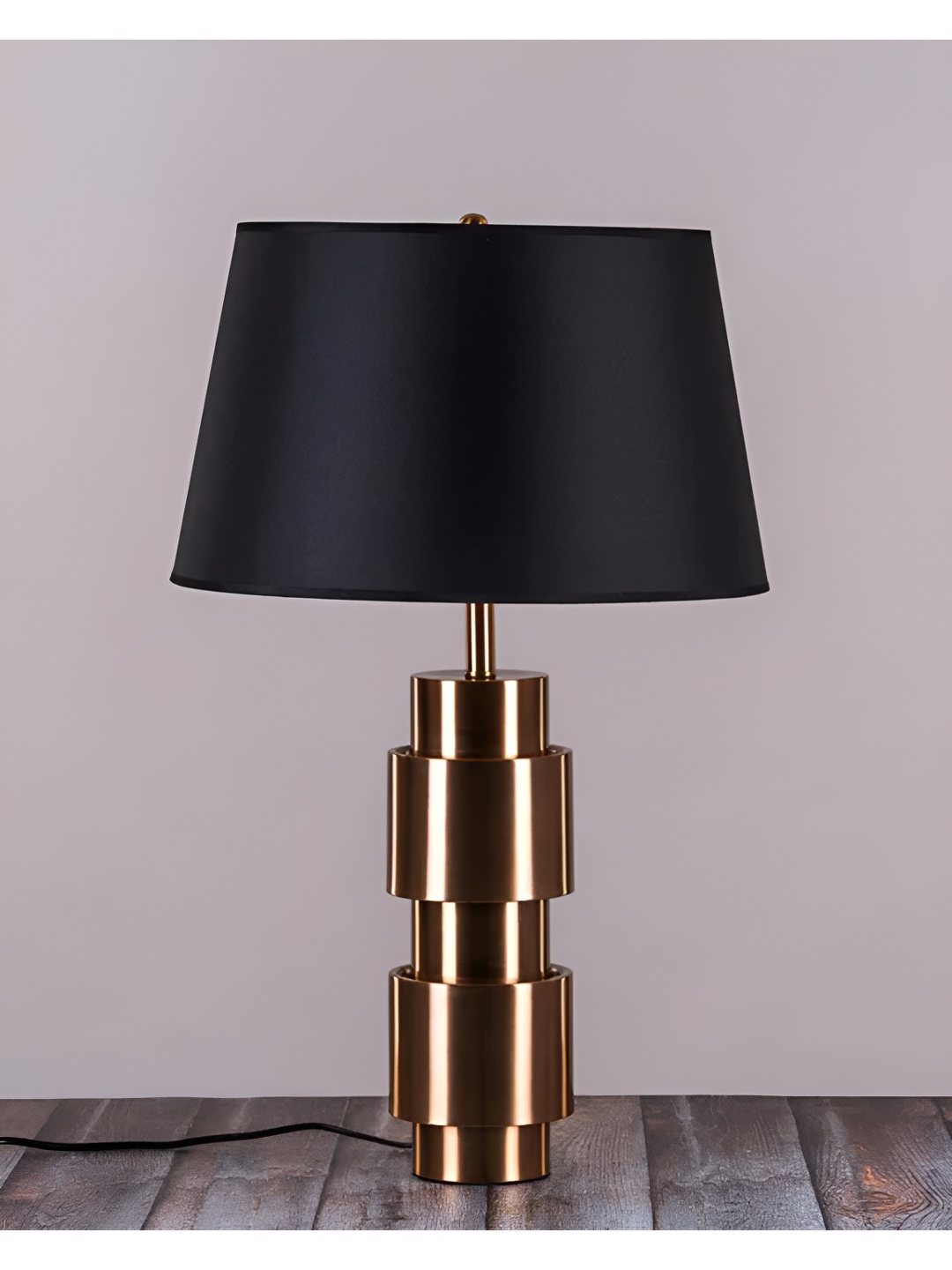 

THEDECORKART Black Quirky Frustum Shaped Table Lamp