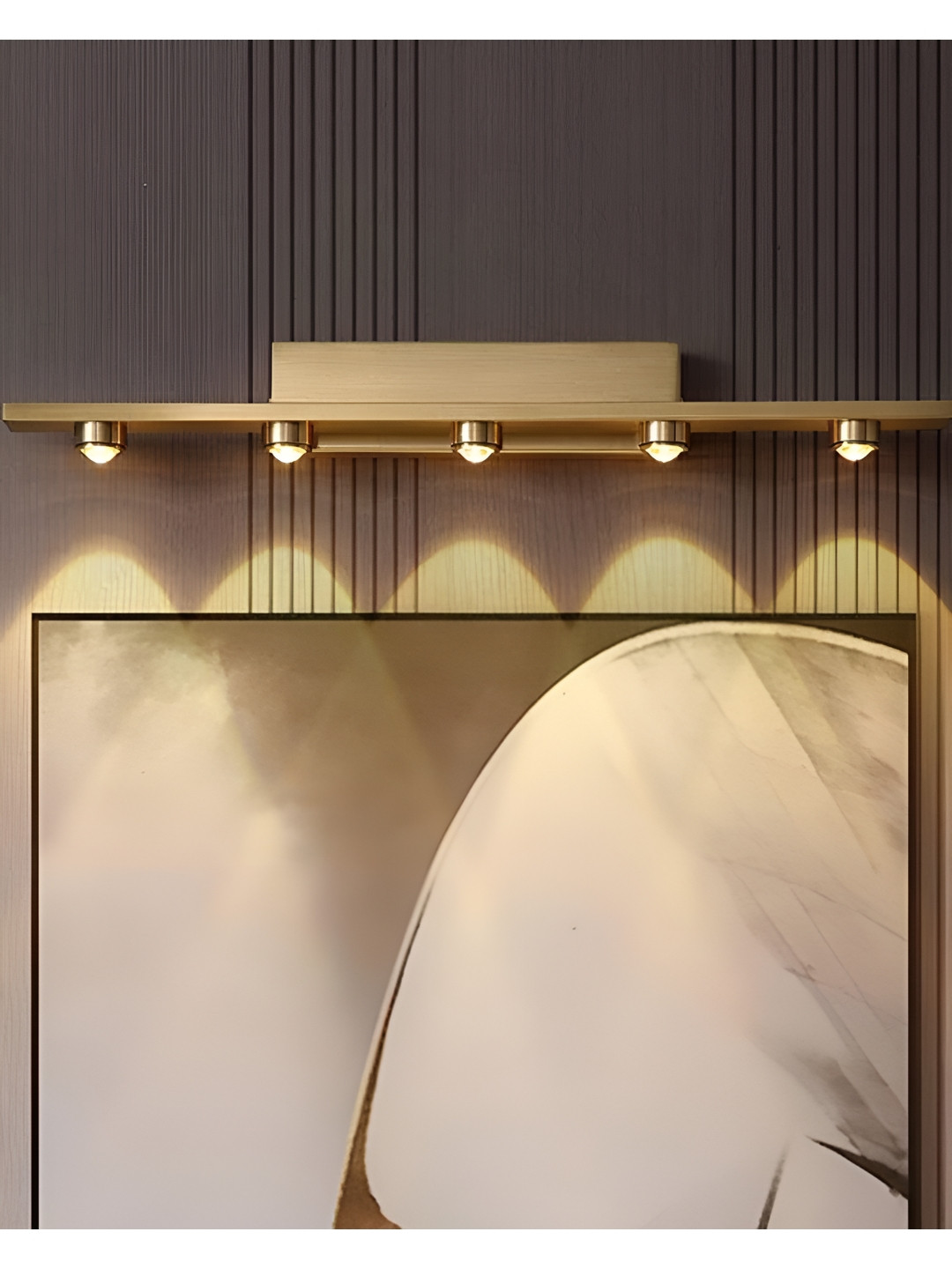 

THEDECORKART Gold Toned Spherical Shaped Metal Wall Lamp