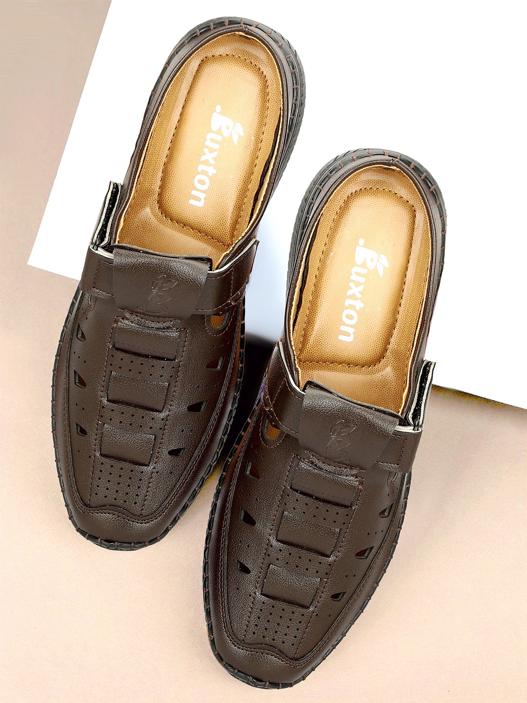 

Buxton Men Shoe-Style Sandals, Brown
