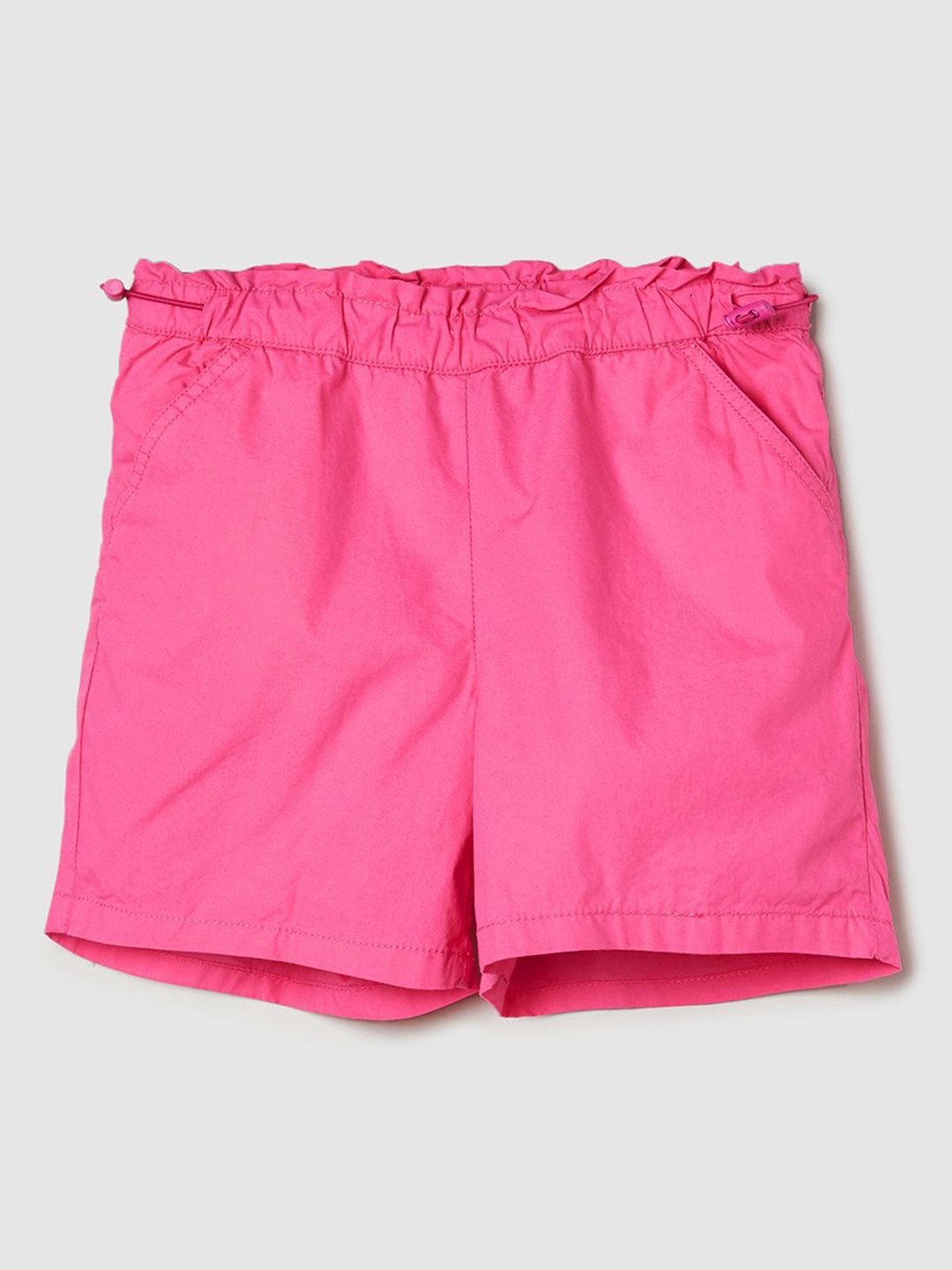 

max Girls Mid-Rise Pure Cotton Shorts, Pink