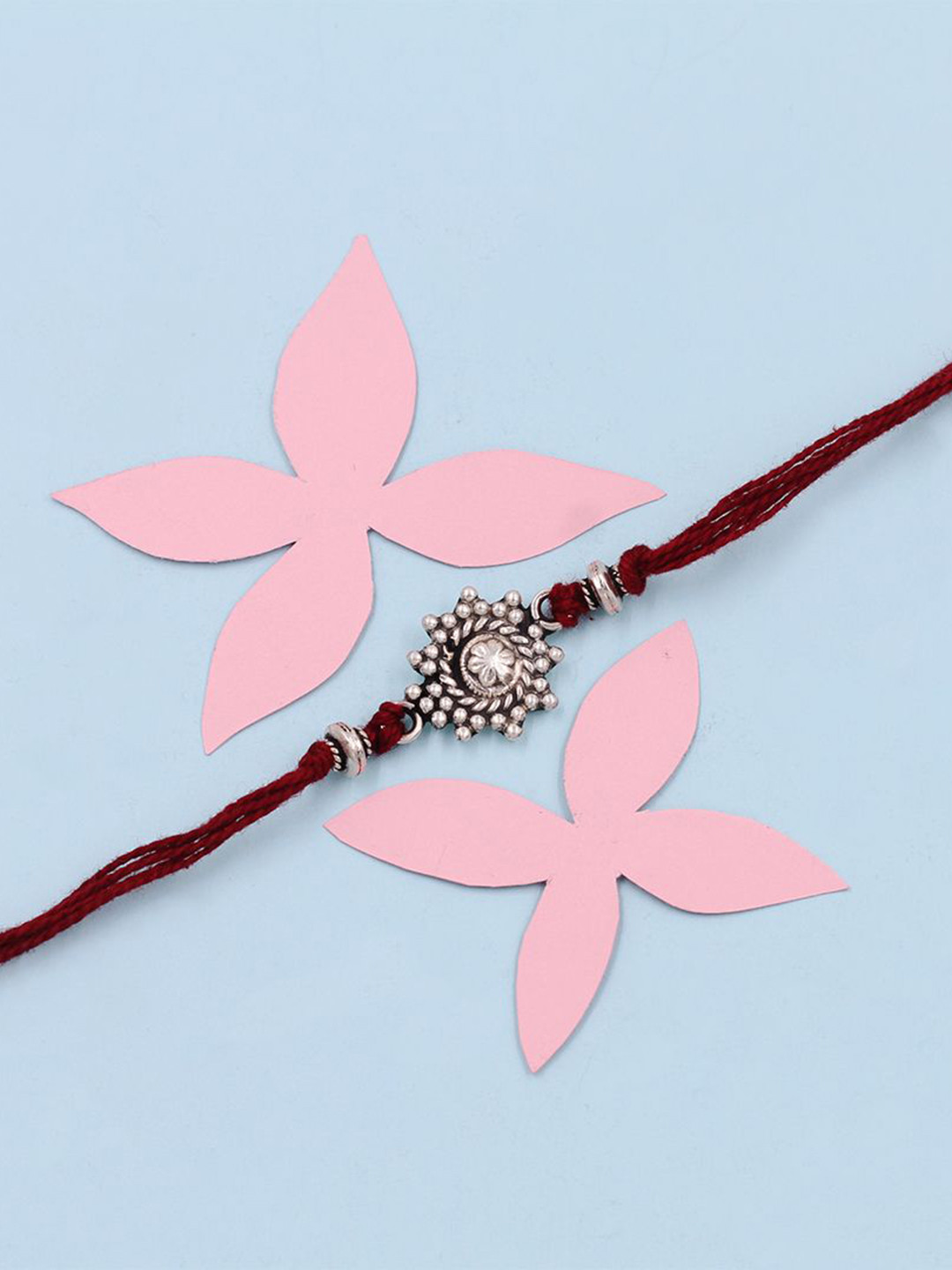 

SANGEETA BOOCHRA 925 Sterling Silver Thread Rakhi