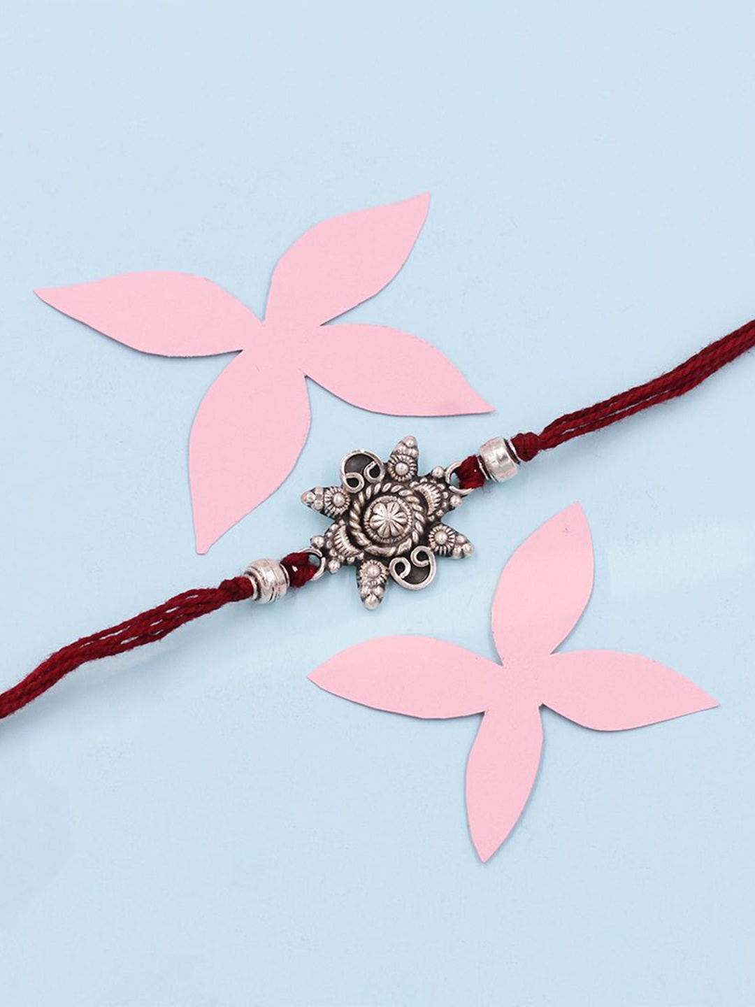 

SANGEETA BOOCHRA 925 Sterling Silver Thread Rakhi