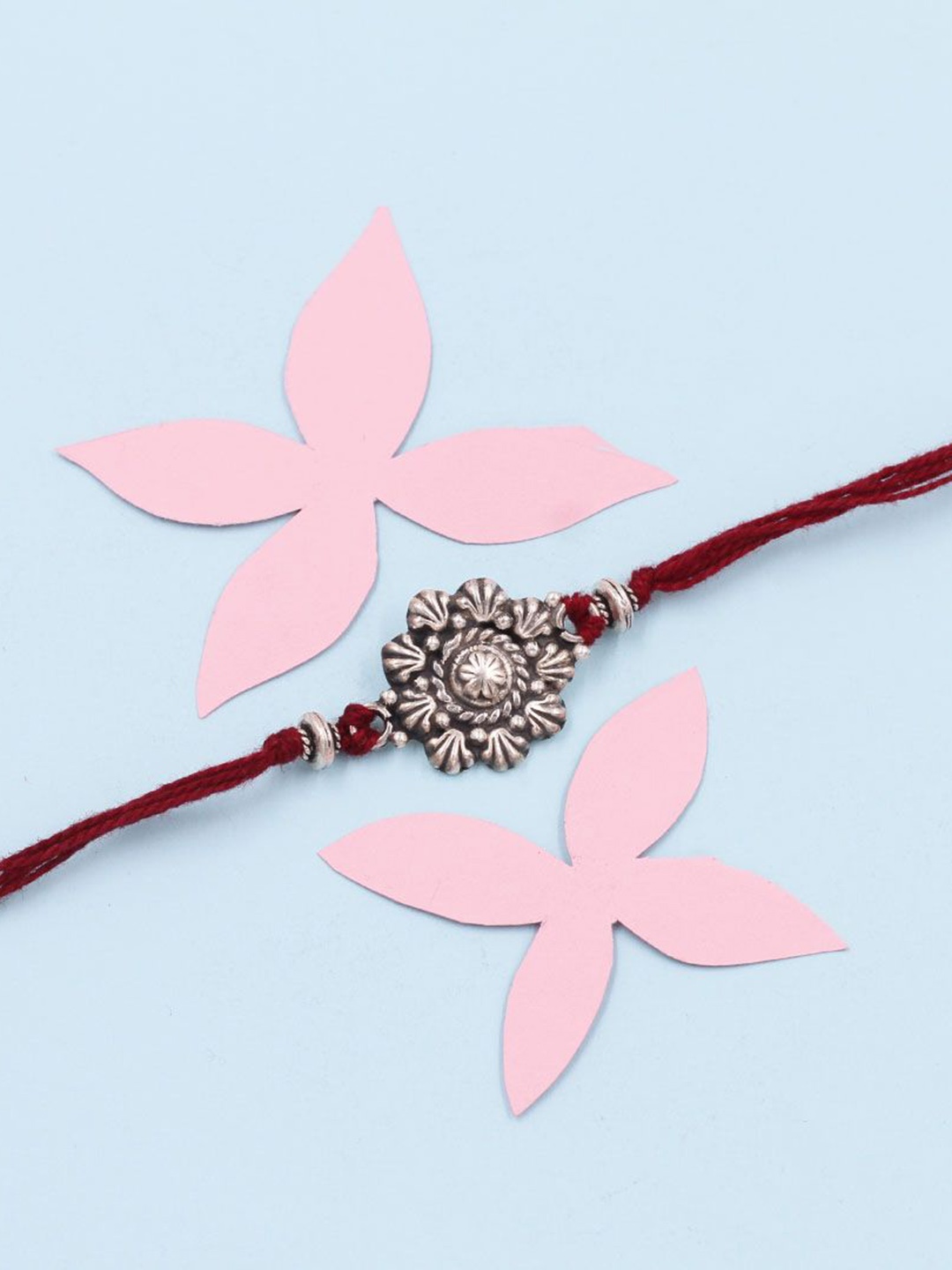 

SANGEETA BOOCHRA Timeless Bond Unisex 925 Sterling Silver Thread Rakhi