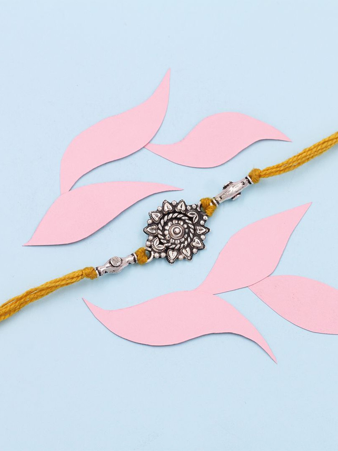 

SANGEETA BOOCHRA Timeless Bond Unisex 925 Sterling Silver Thread Rakhi