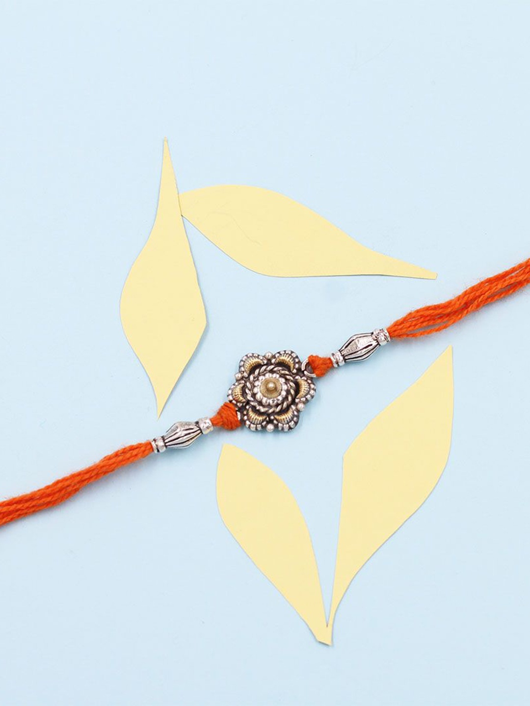 

SANGEETA BOOCHRA 925 Sterling Silver Rakhi, Gold