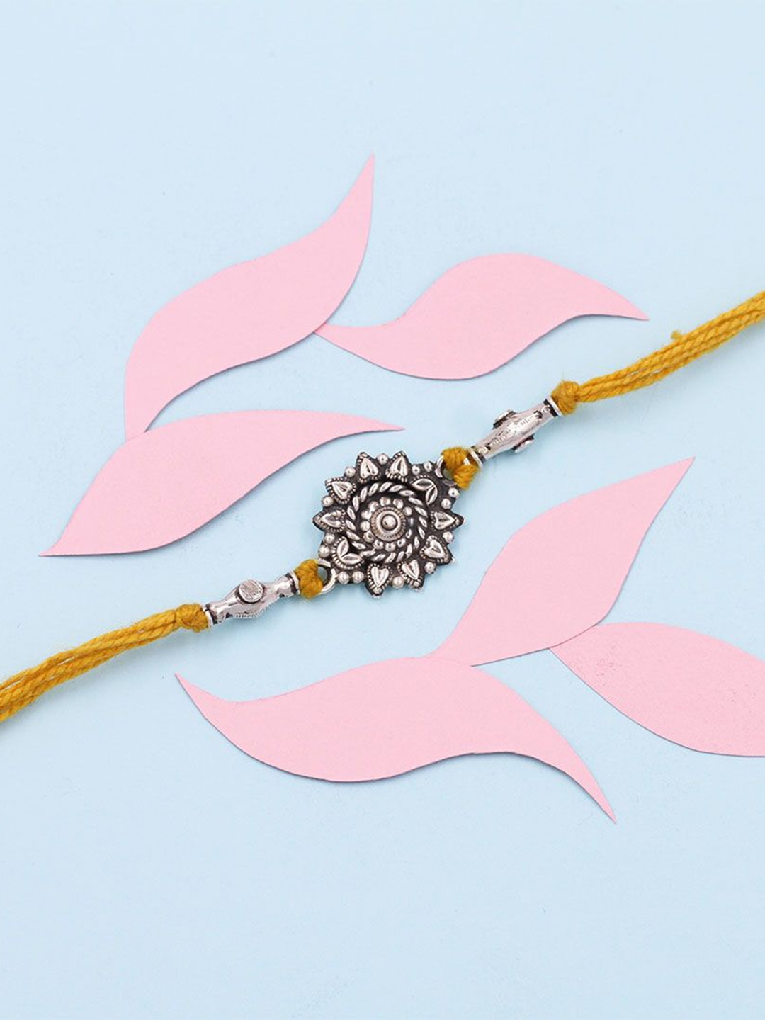 

SANGEETA BOOCHRA 925 Sterling Silver Thread Rakhi