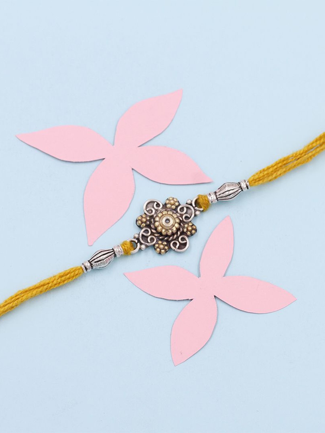 

SANGEETA BOOCHRA 925 Sterling Silver Thread Rakhi