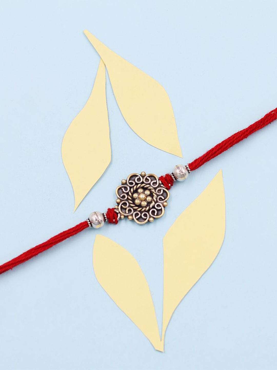

SANGEETA BOOCHRA 925 Sterling Silver Thread Rakhi