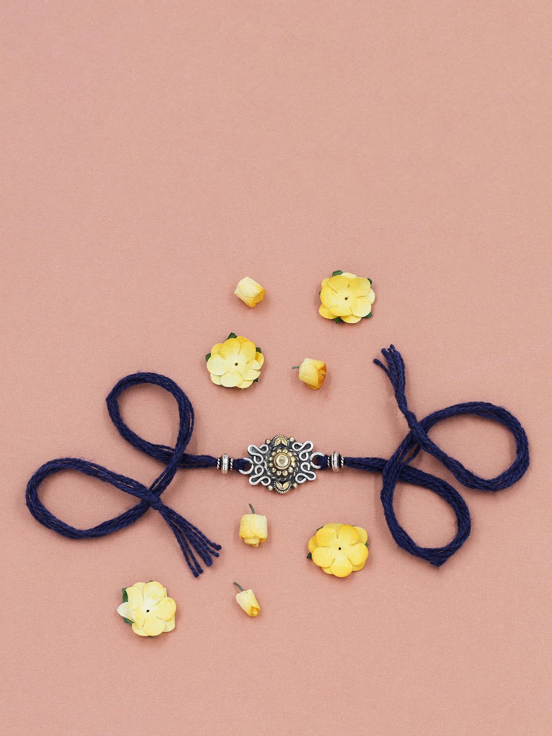 

SANGEETA BOOCHRA 925 Sterling Silver Rakhi, Gold