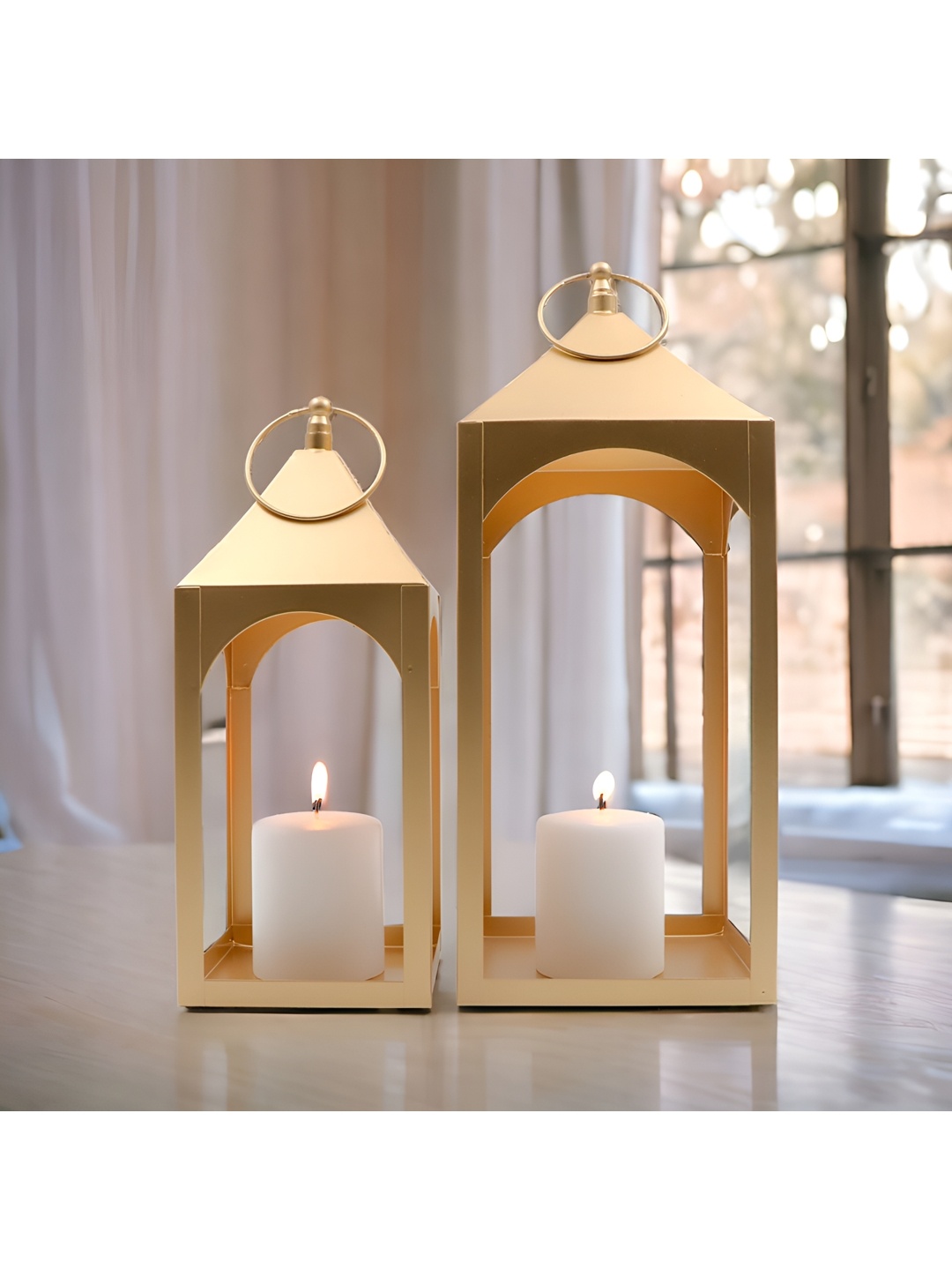 

HOSLEY Gold-Toned 2 Pieces Candle Holder