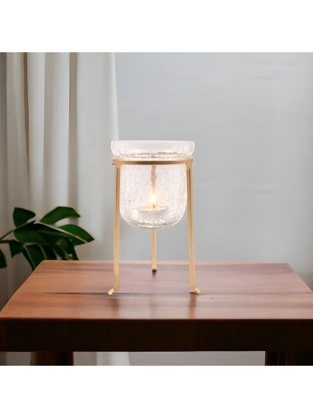 

HOSLEY Gold-Toned Tealight Candle Holder