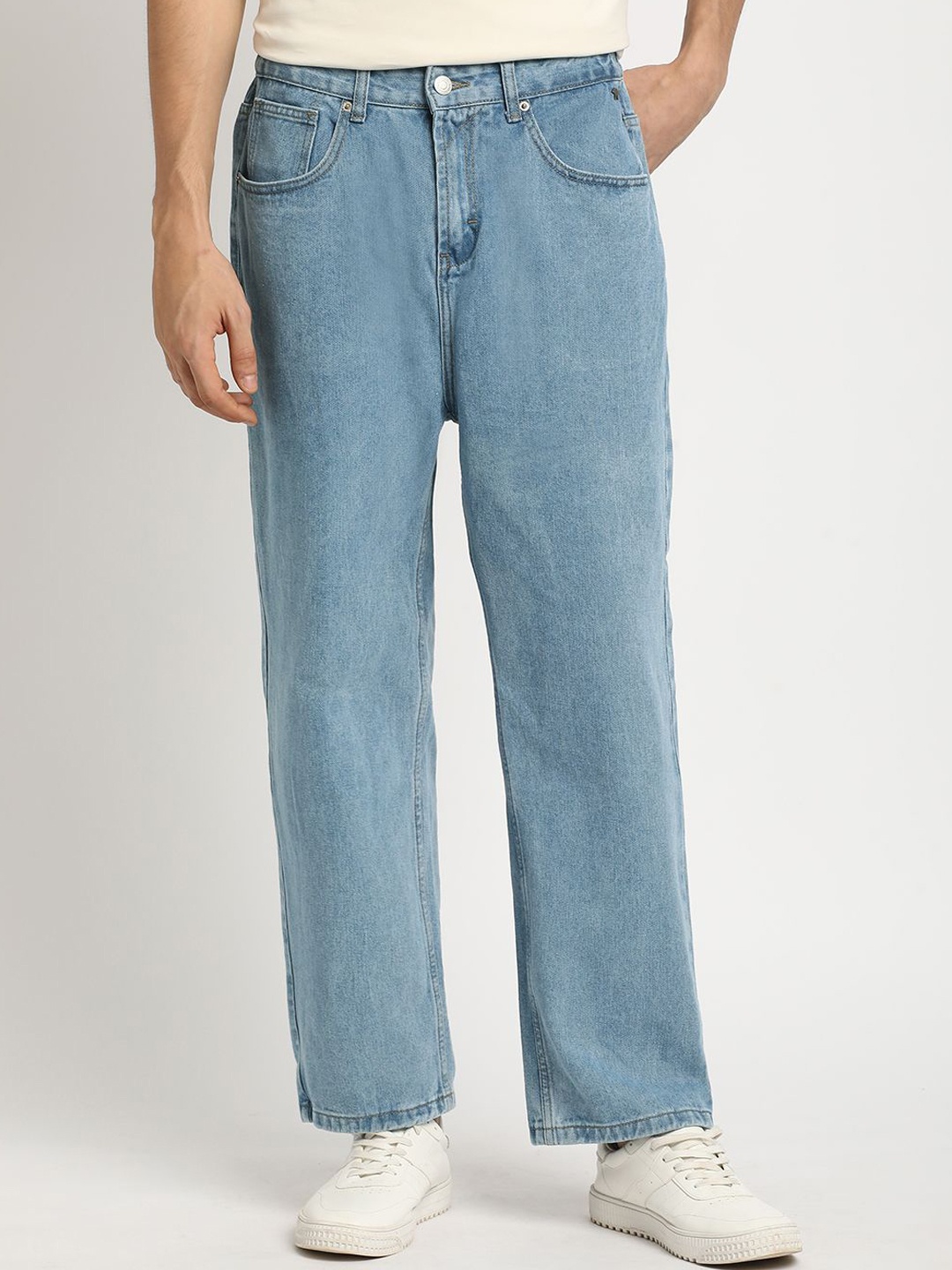 

THE BEAR HOUSE Men Mid-Rise Straight Fit Jeans, Blue