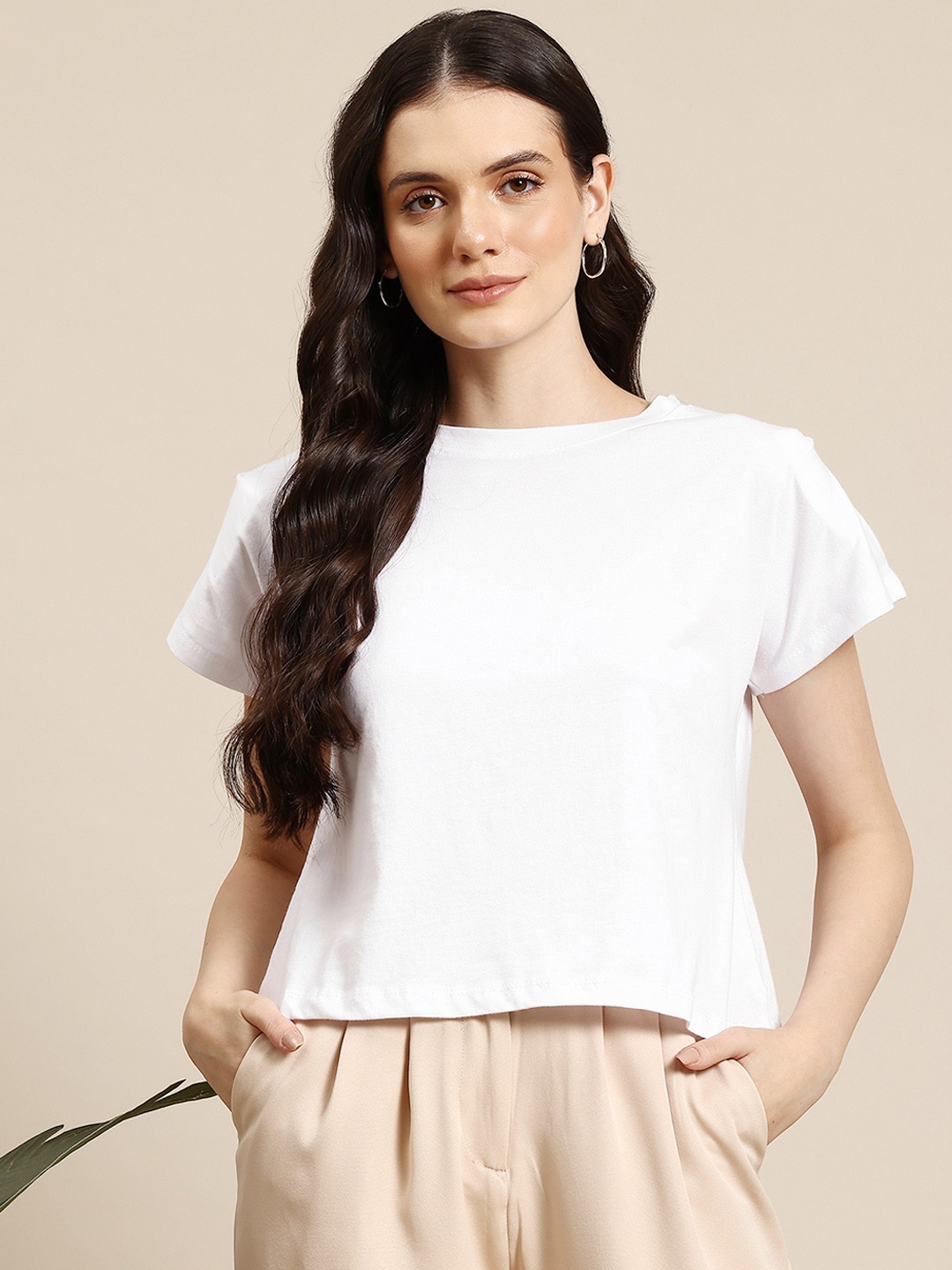 

Mast & Harbour Pure Cotton T-shirt, White