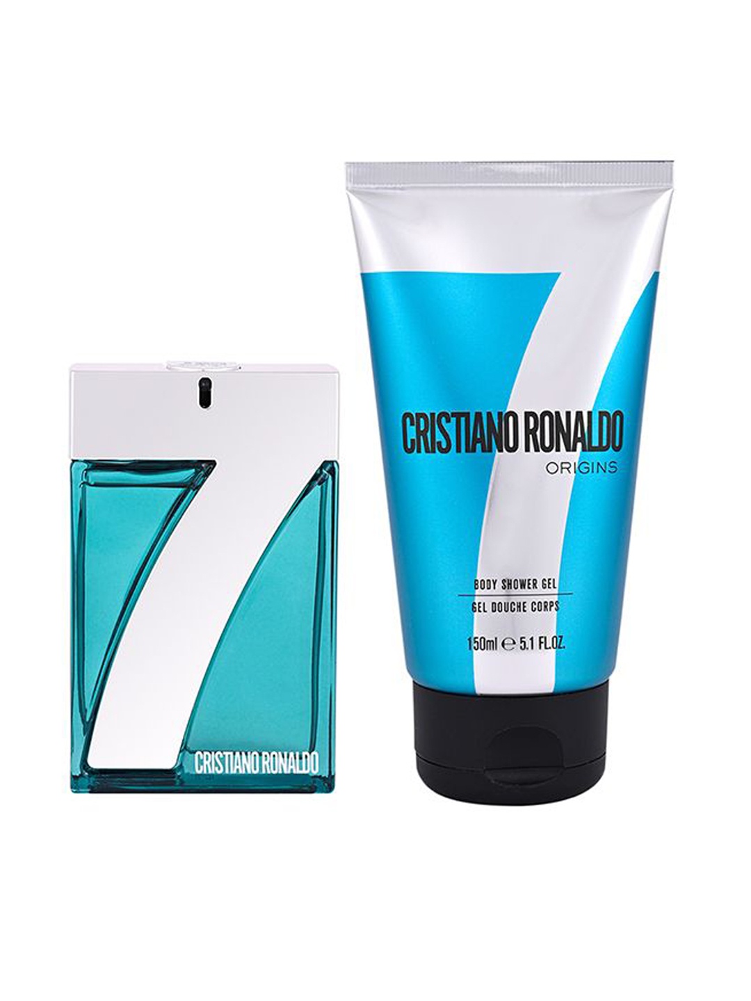 

CRISTIANO RONALDO Origins Fragrance Combo - Eau De Toilette 30ml + Shower Gel 150ml, Blue