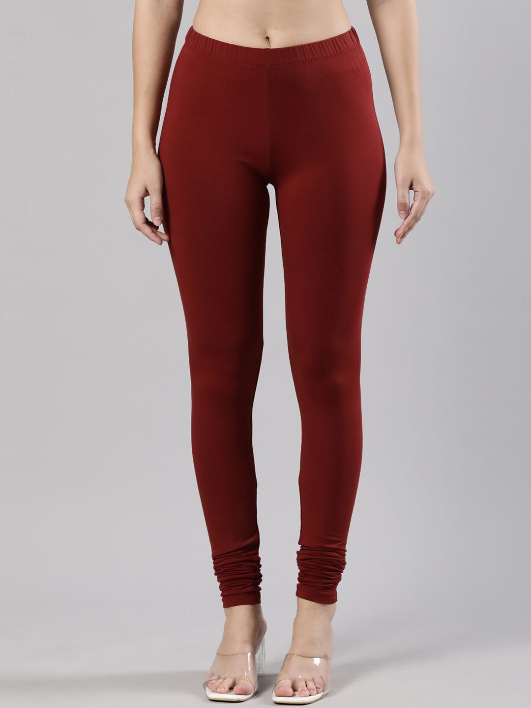 

Femmora Women Churidar-Length Leggings, Maroon