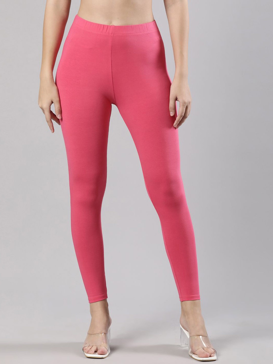 

Femmora Women Ankle-Length Leggings, Pink