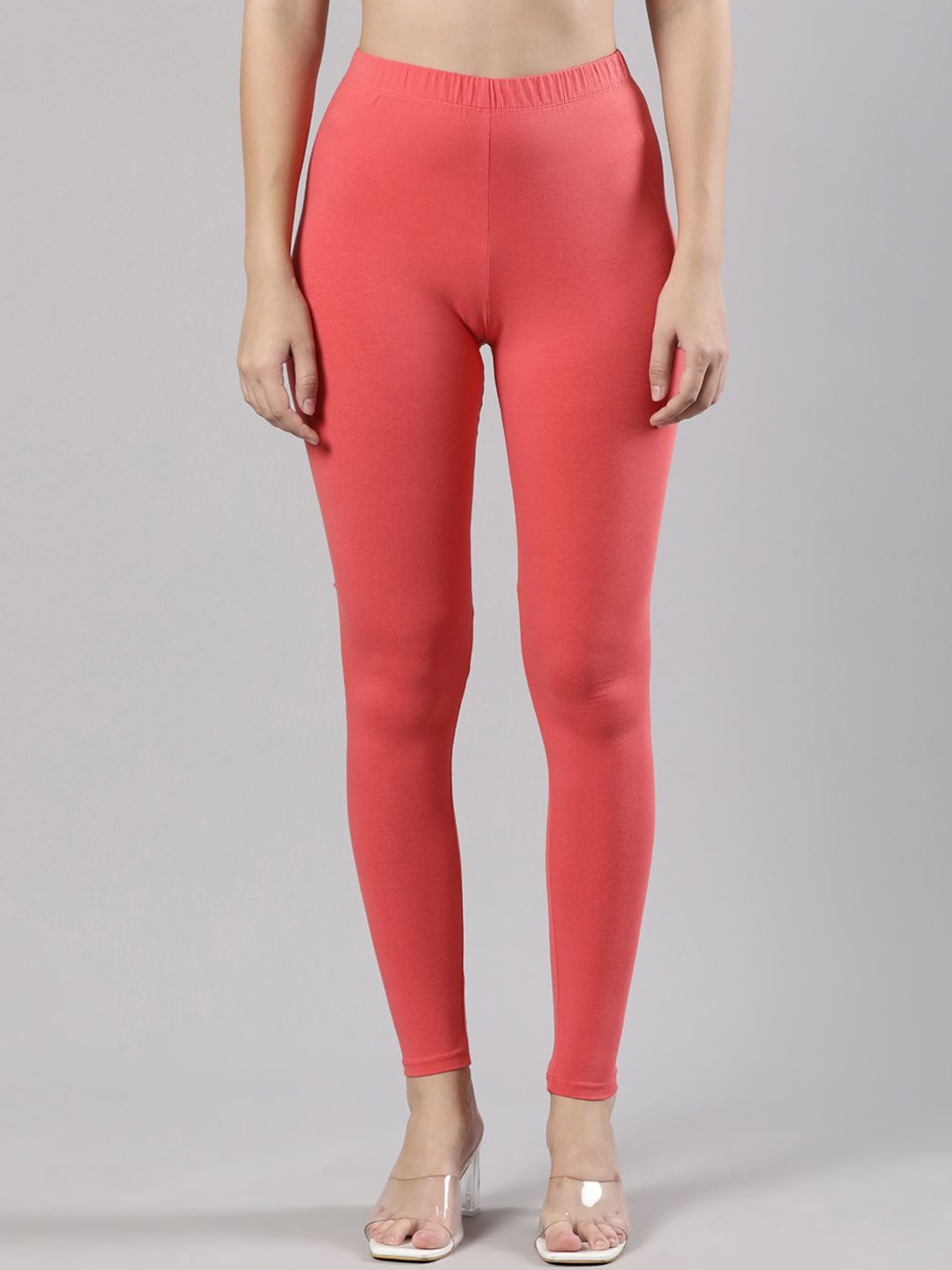 

Femmora Ankle-length Leggings, Red