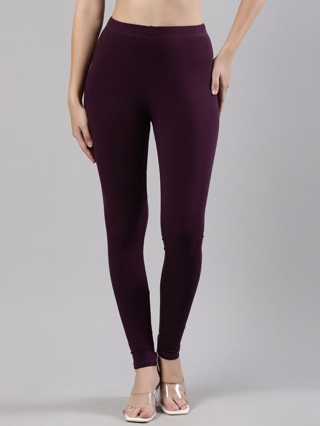 

Femmora Ankle-length Leggings, Burgundy
