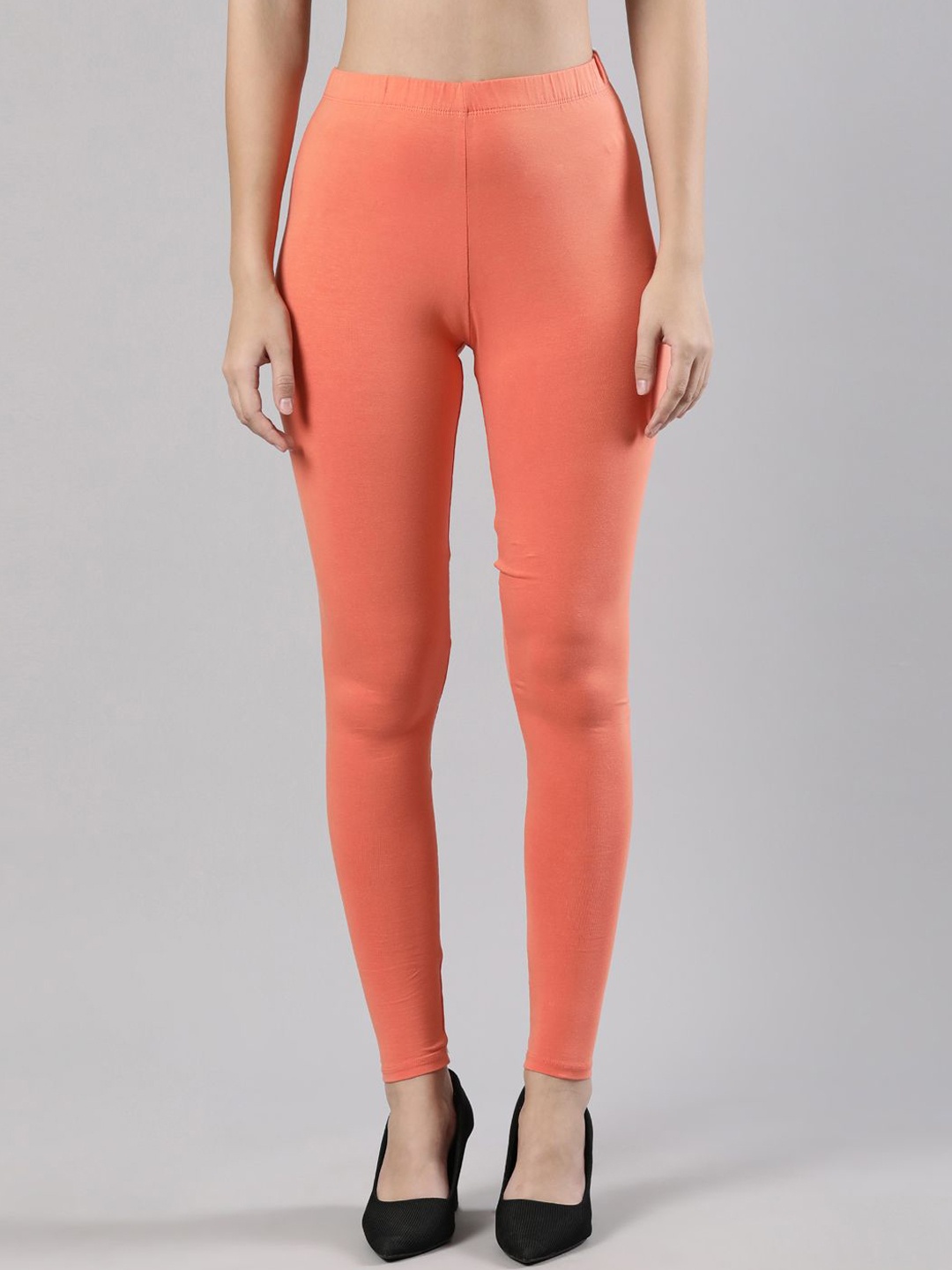 

Femmora Women Ankle-length Leggings, Coral