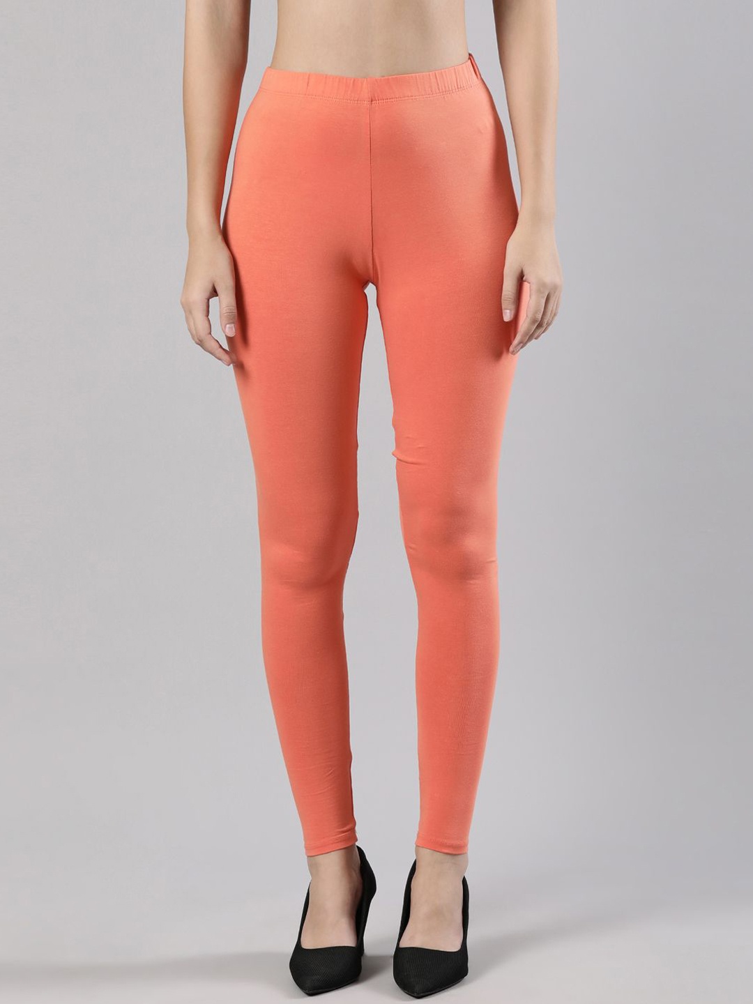 

Femmora Women Ankle-length Leggings, Coral