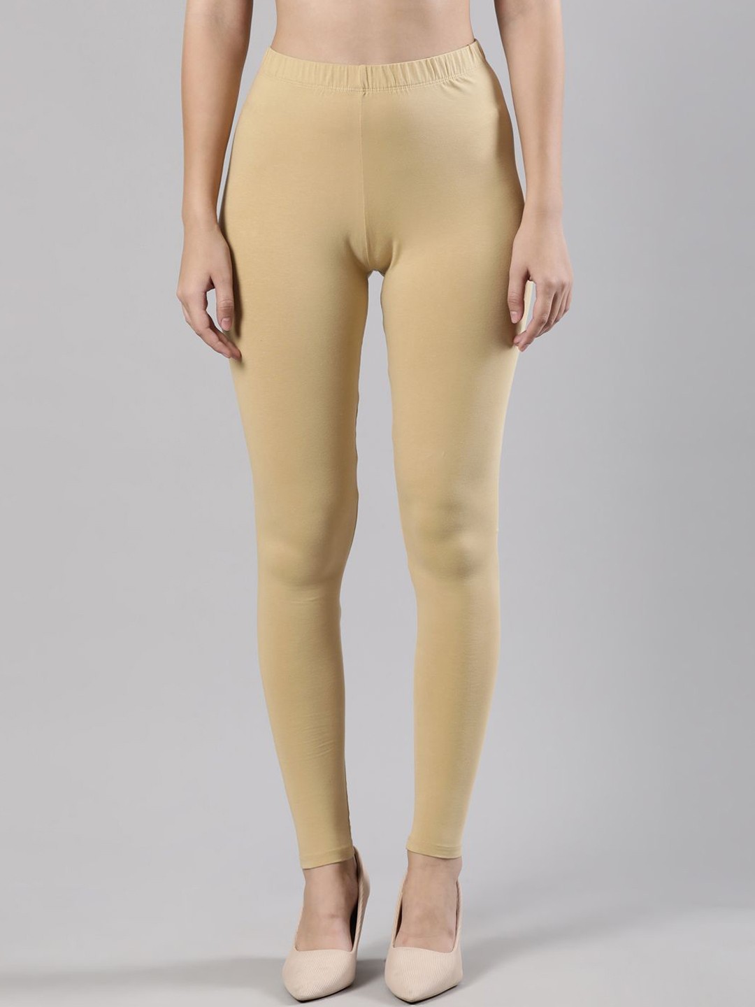 

Femmora Ankle-length Leggings, Beige