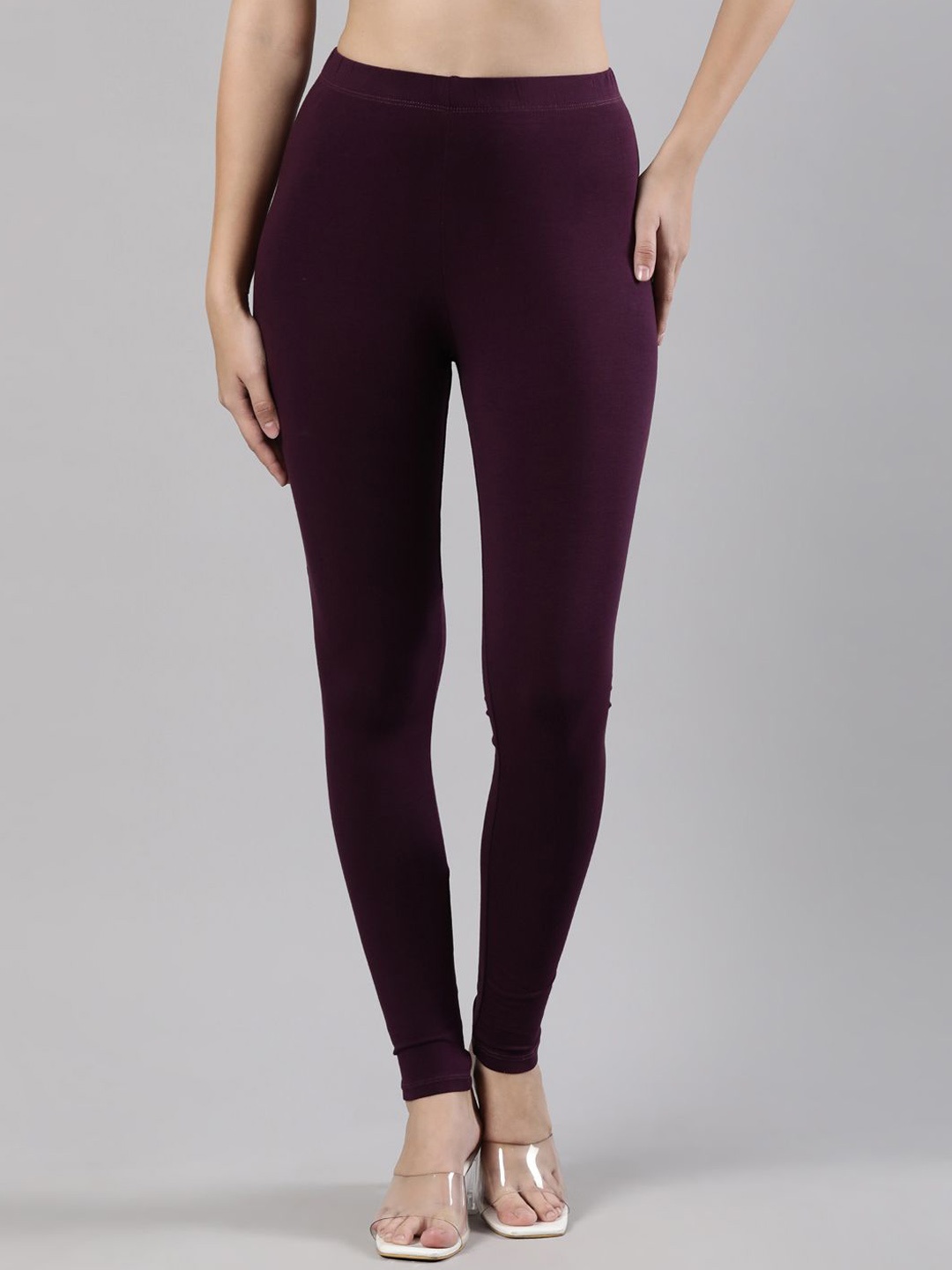 

Femmora Women Cotton Ankle-length Leggings, Purple