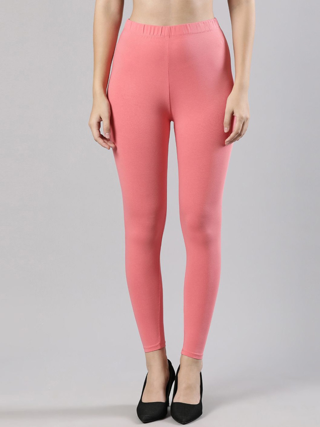 

Femmora Ankle-Length Leggings, Pink