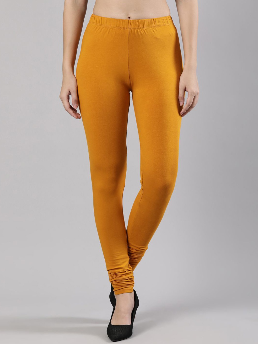 

Femmora Women Churidar-Length Leggings, Yellow