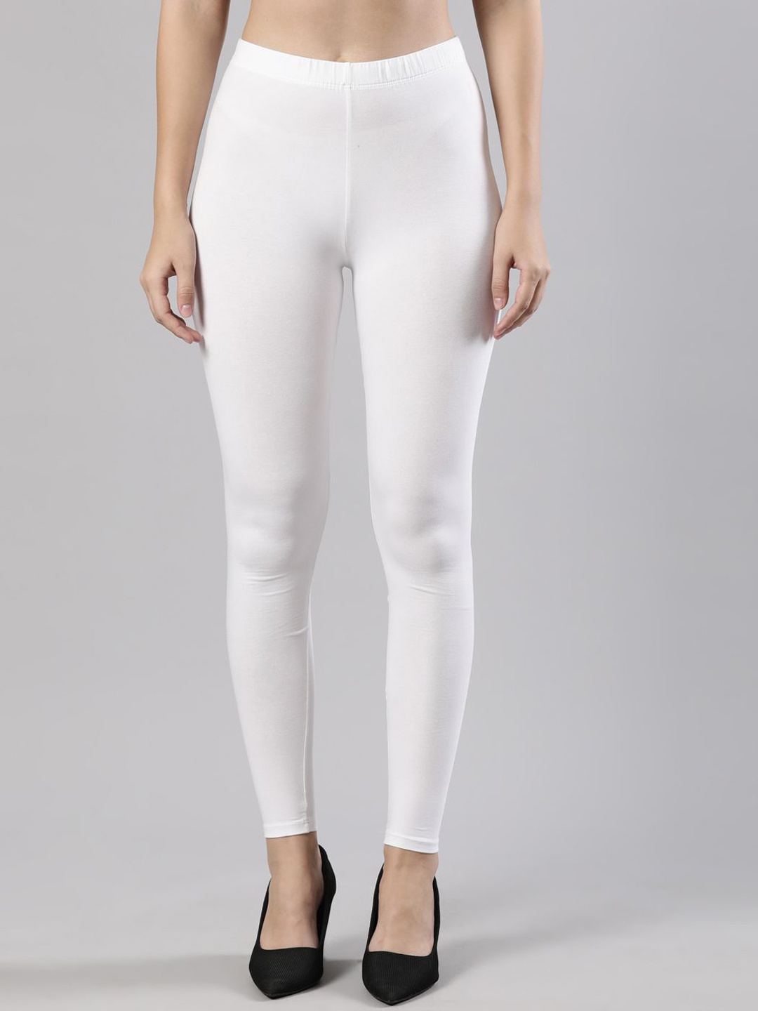 

Femmora Women Ankle-length Leggings, White