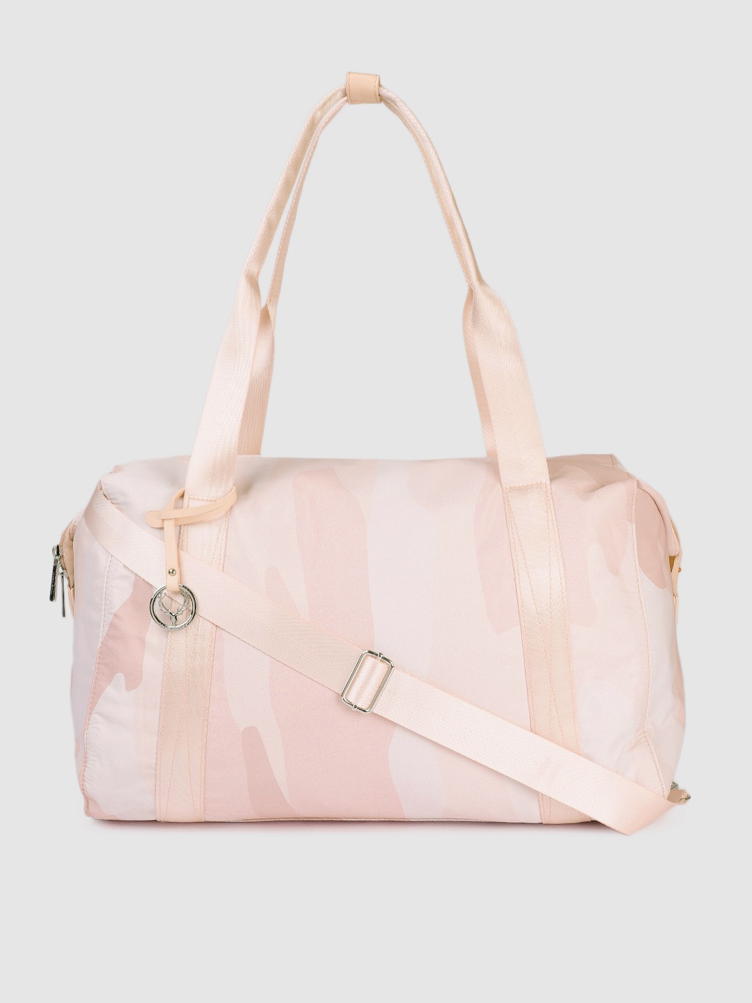 

Allen Solly Abstracted Printed Large Duffel Bag, Pink