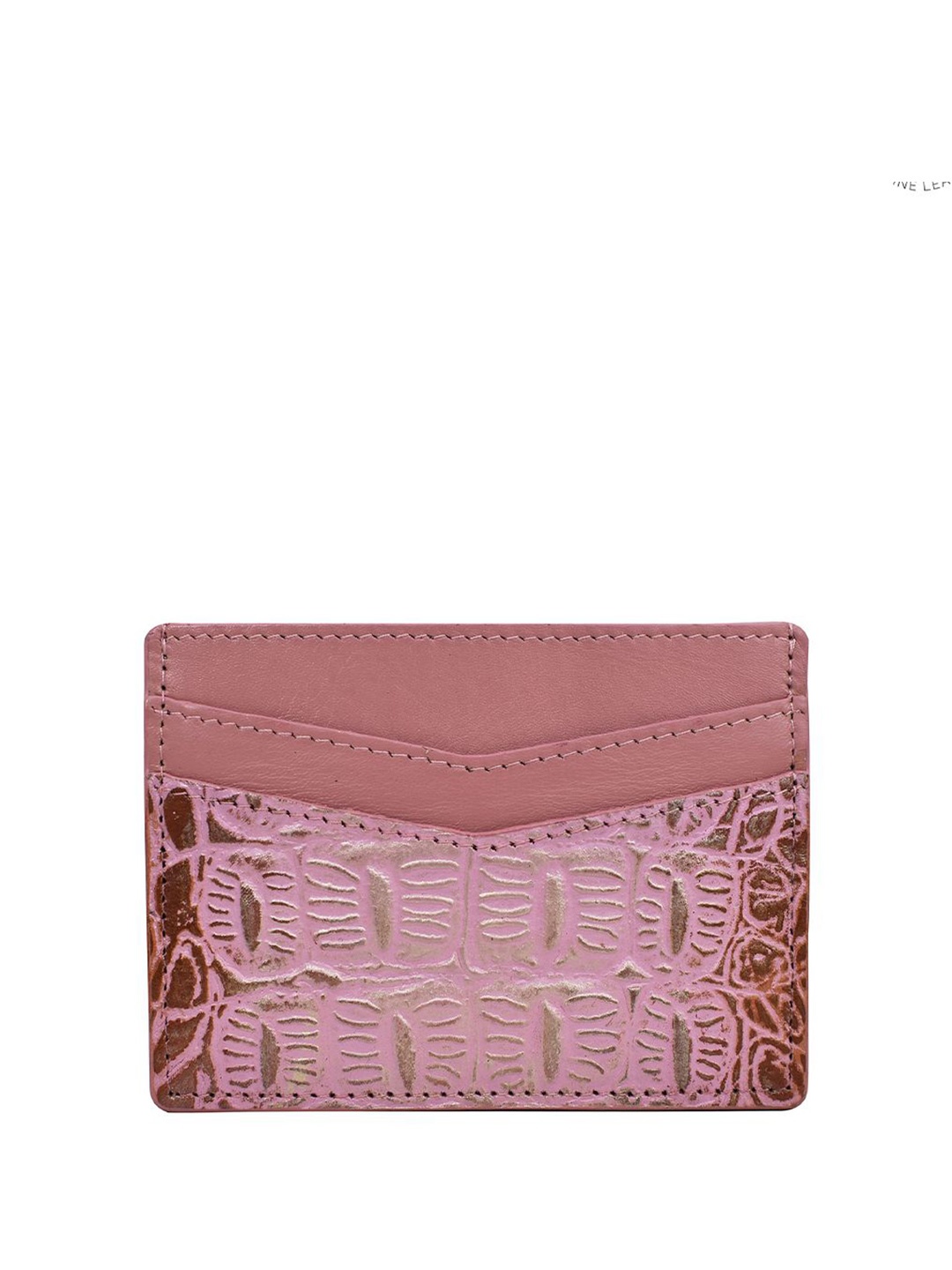 

Anuschka Textured Leather Card Holder, Metallic