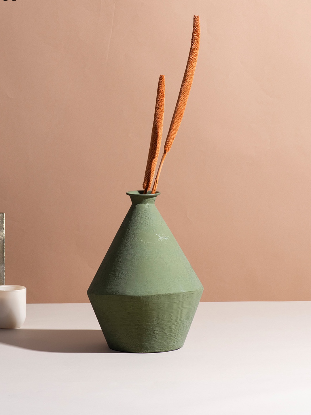 

nestroots Sage Green Abstract Shaped Vase