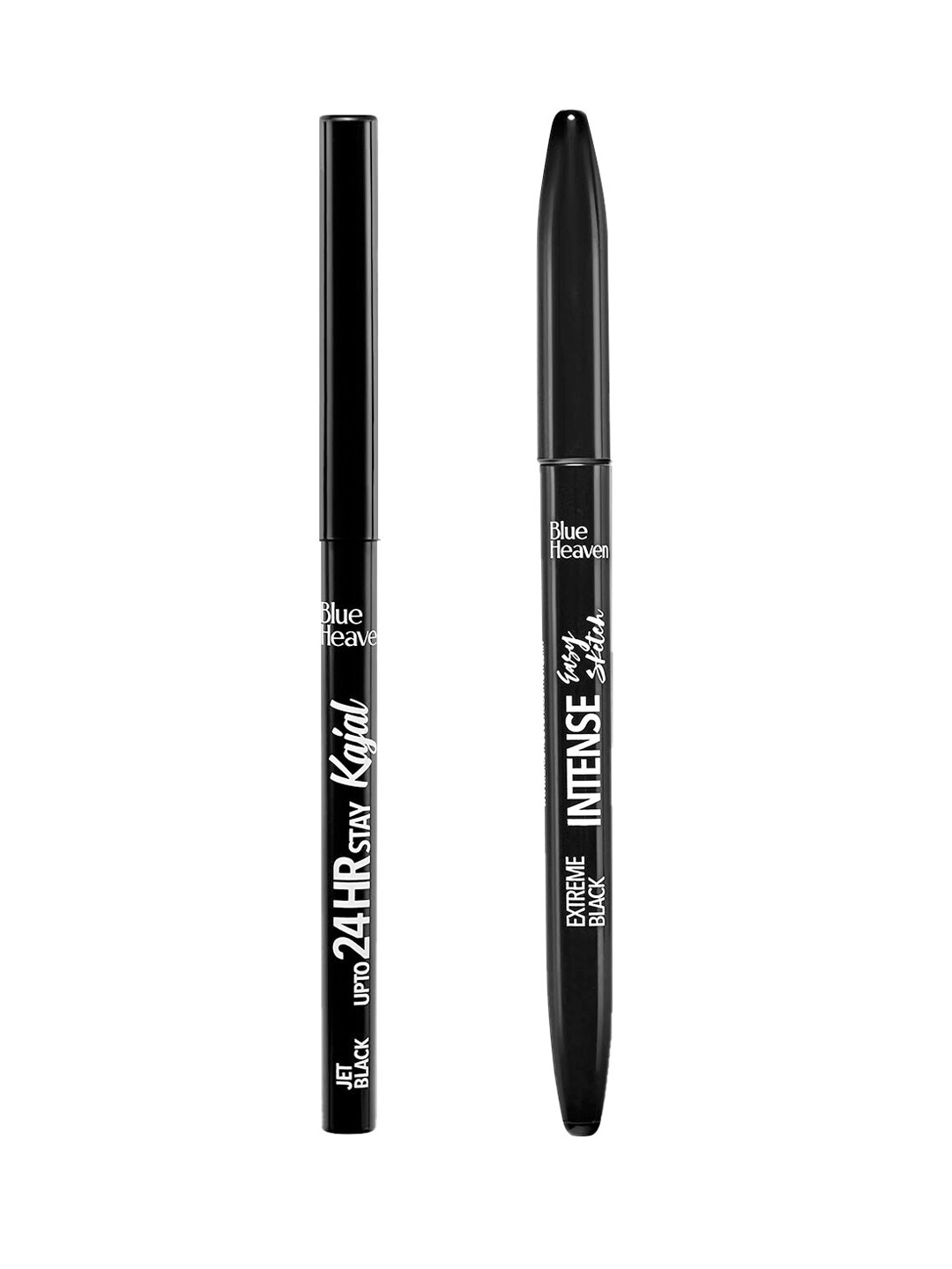 

Blue Heaven Set of Intense Easy Sketch Eyeliner 1ml & 24Hrs Stay Kajal 0.35g, Black