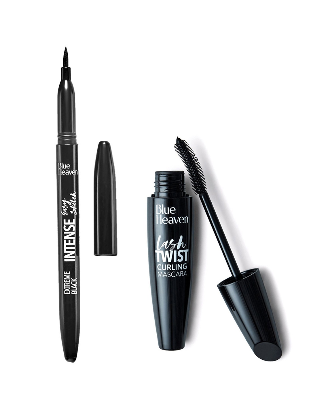 

Blue Heaven Set of Intense Easy Sketch Eyeliner 1ml & Lash Twist Curling Mascara 12ml, Black