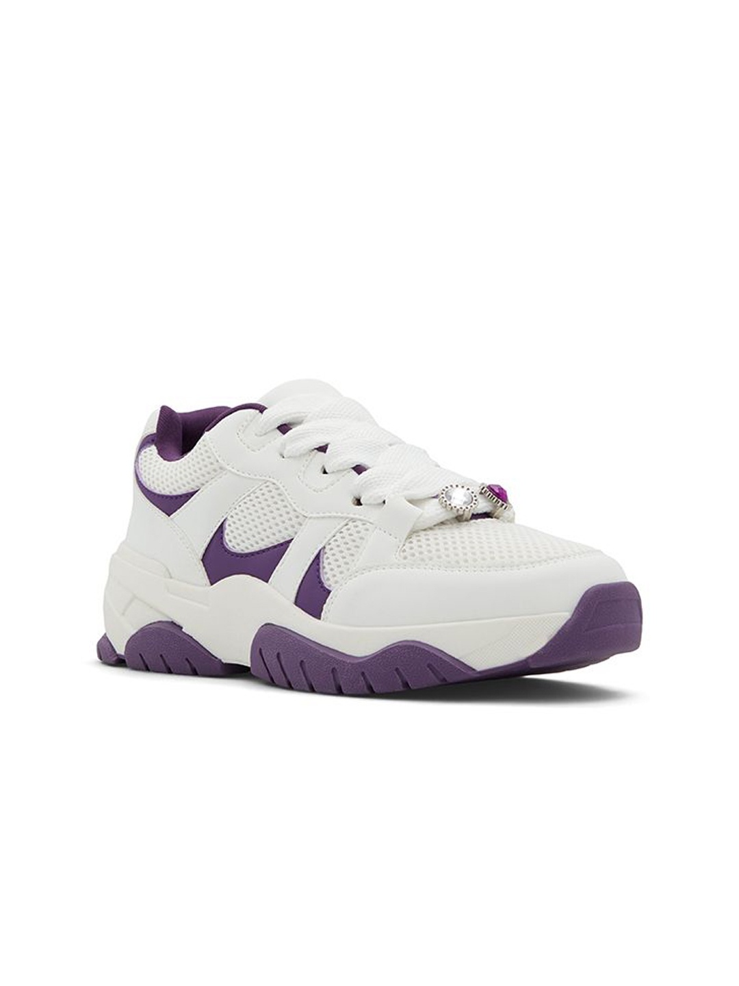 

Call It Spring Women Woven Design Sneakers, Purple
