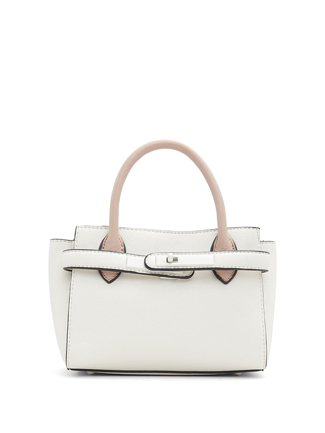 

Call It Spring Textured Structured Handheld Bag, White