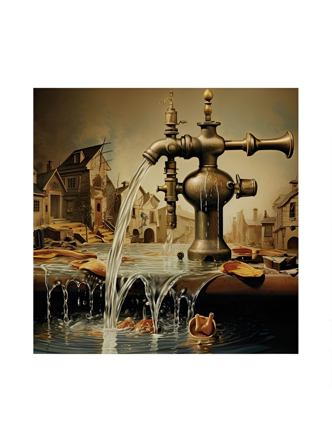 

RANDOM Brown & Yellow Canvas Wall Art