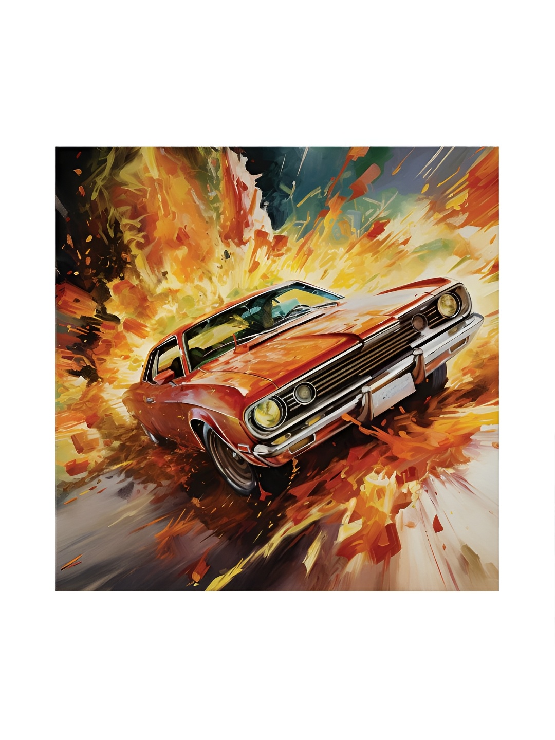 

RANDOM Red & Yellow Canvas Painting Wall Art