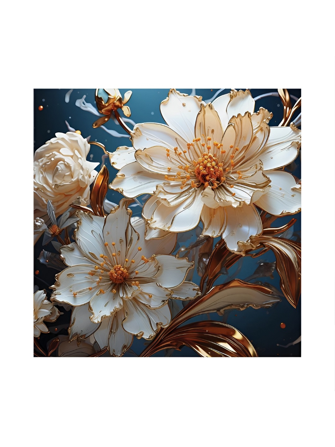 

RANDOM Blue & White Canvas Floral and Botanical Wall Art