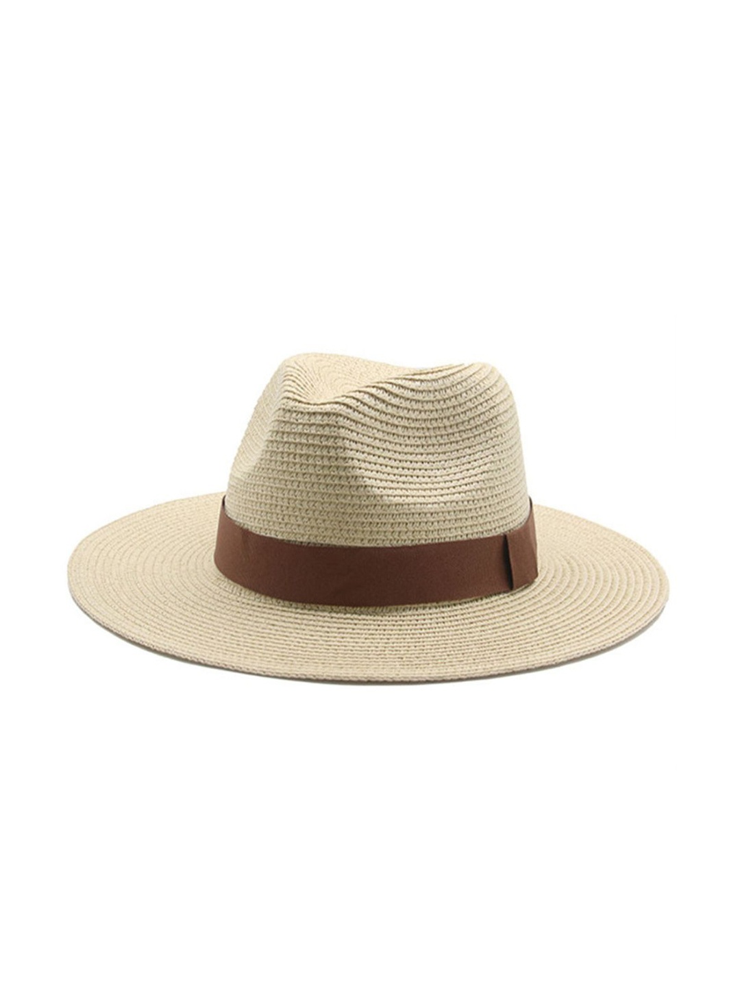 

The Tie Hub Men Panama Straw Hats, Cream