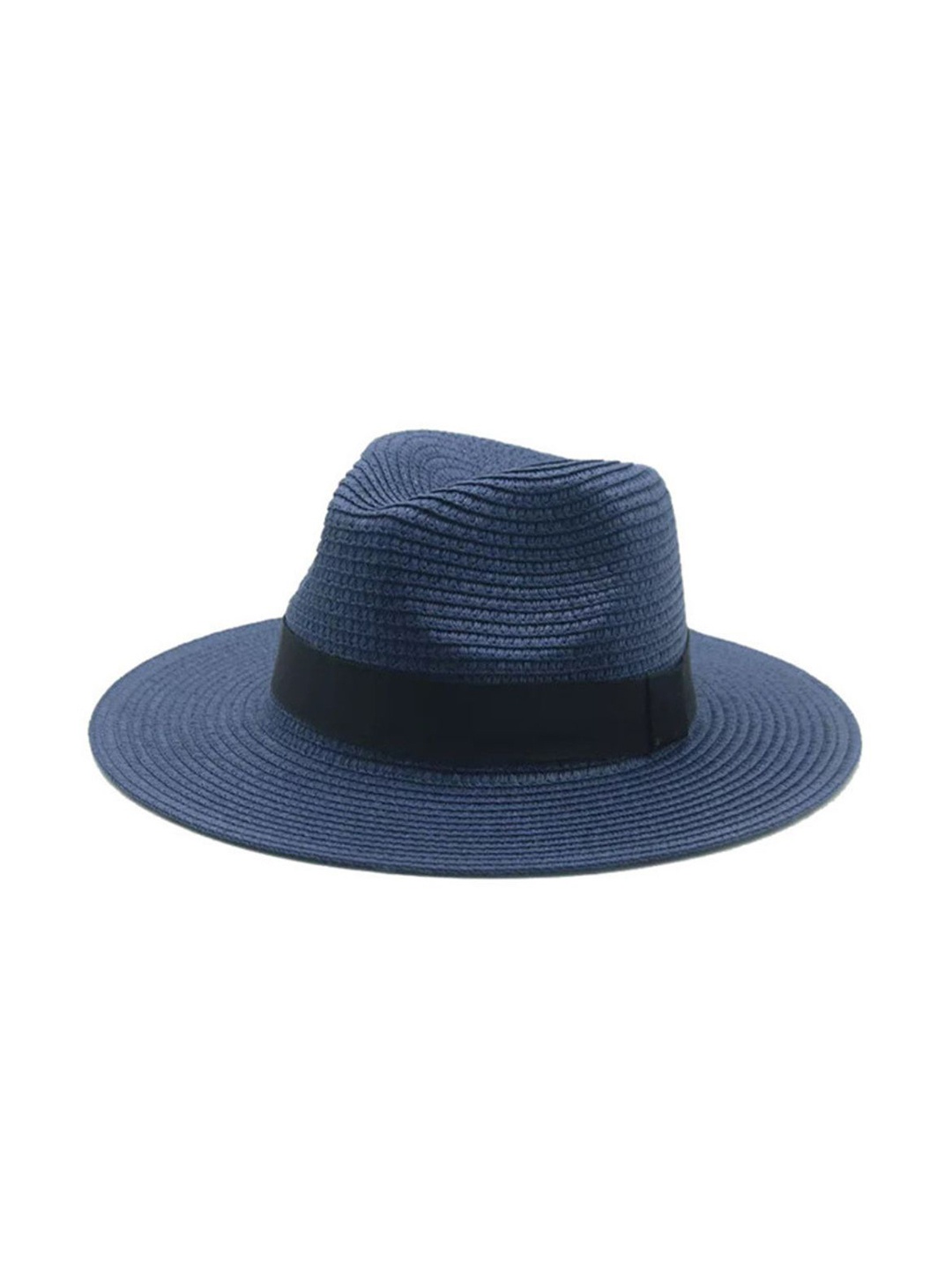 

The Tie Hub Men Panama Straw Hats, Blue