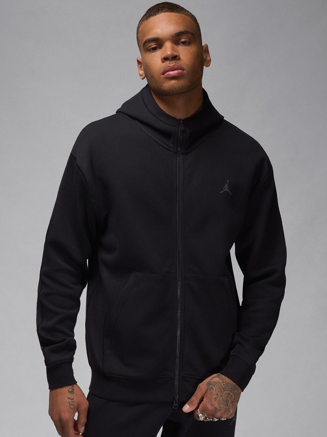

Nike Jordan Sport Hoop Fleece Men's Dri-FIT Full-Zip Hoodie, Black