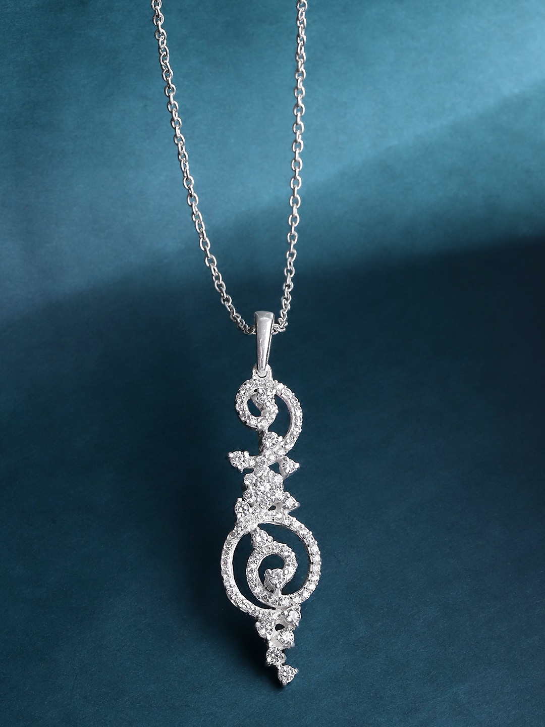 

Unniyarcha Silver Stones-Studded Necklace