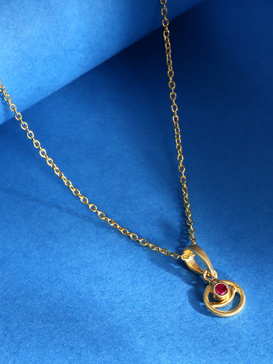 

Unniyarcha Silver Stones-Studded Gold-Plated Necklace