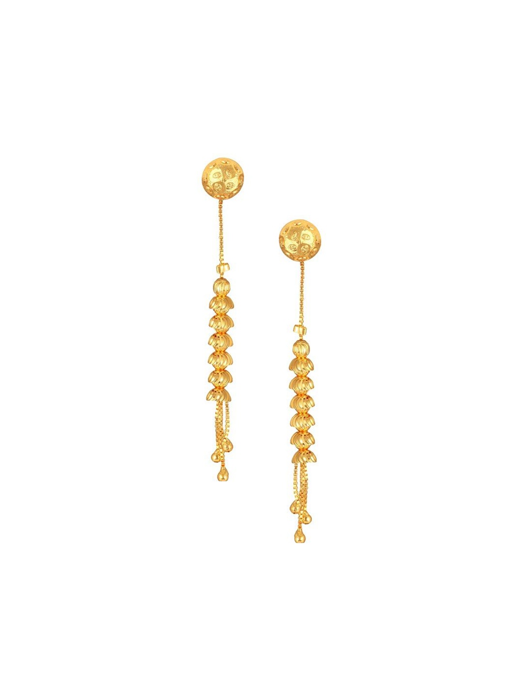 

Vighnaharta Gold-Plated Contemporary Drop Earrings