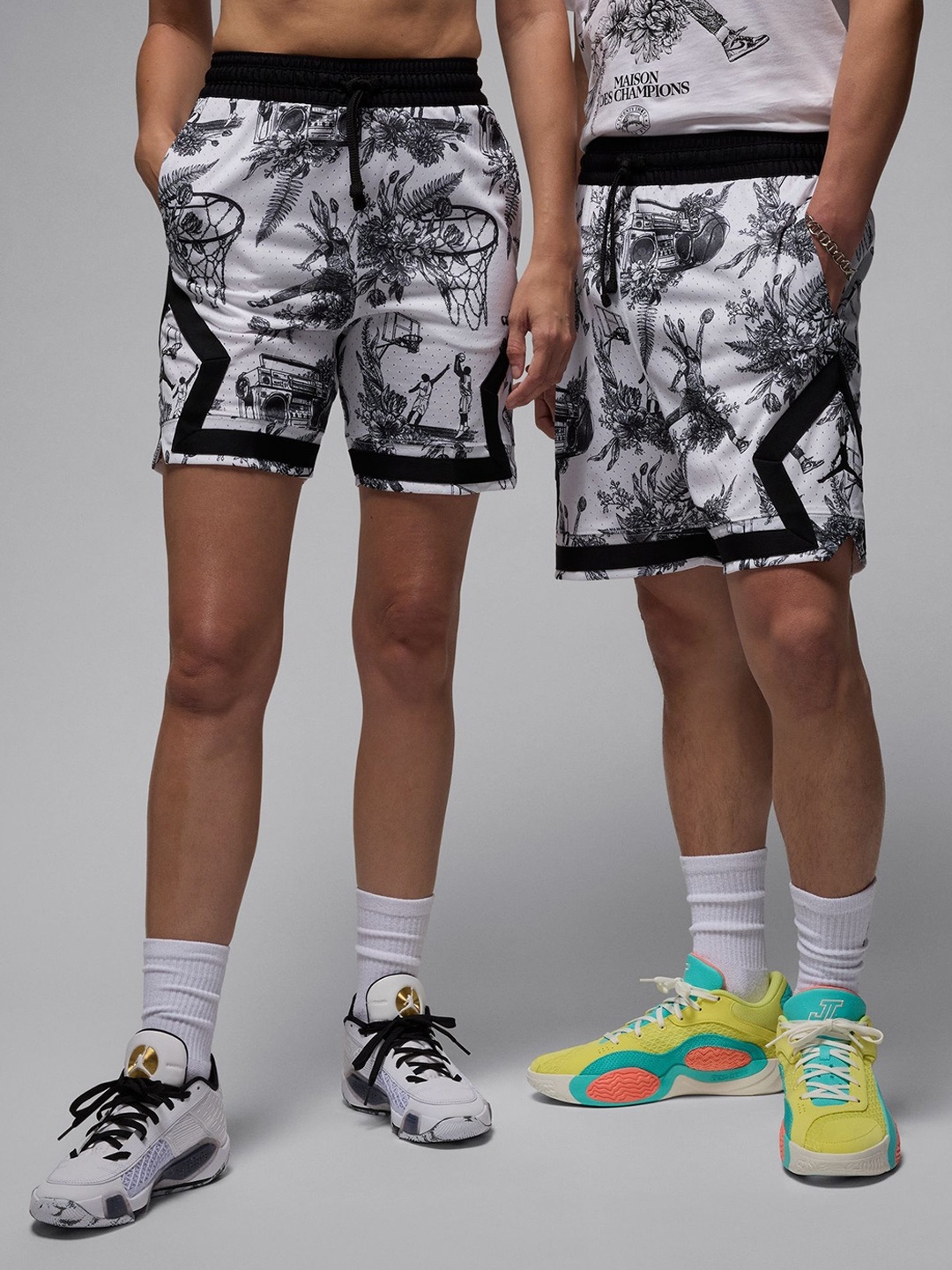 

Nike Jordan Sport Dri-FIT Printed Diamond Shorts, White