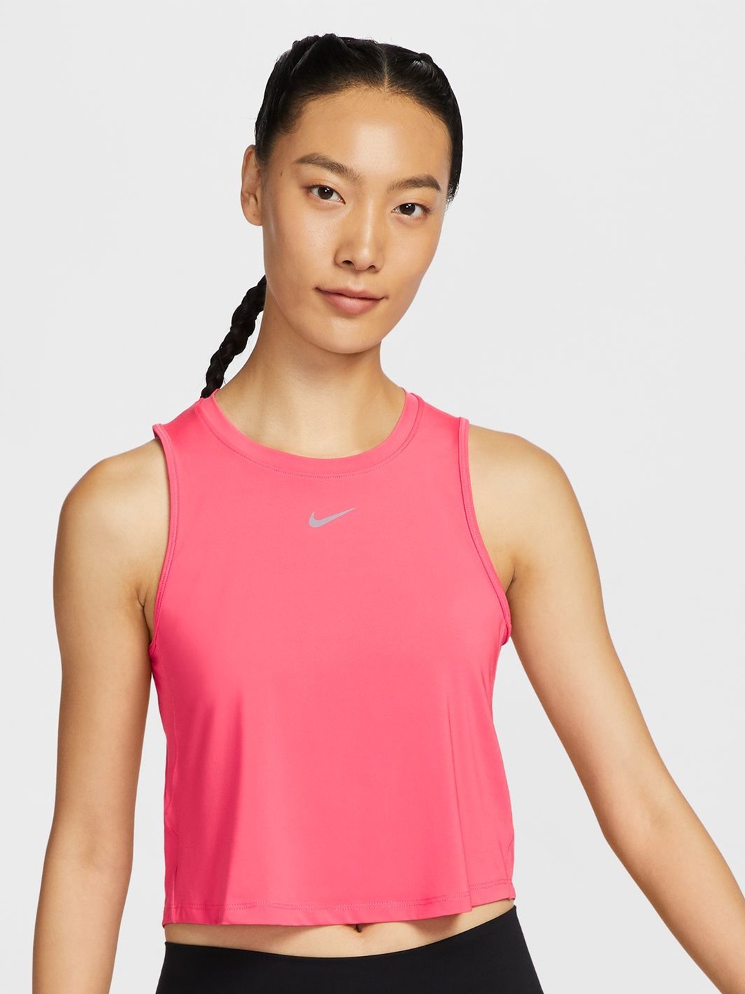 

Nike Women One Classic Dri-FIT Cropped Tank Top, Pink