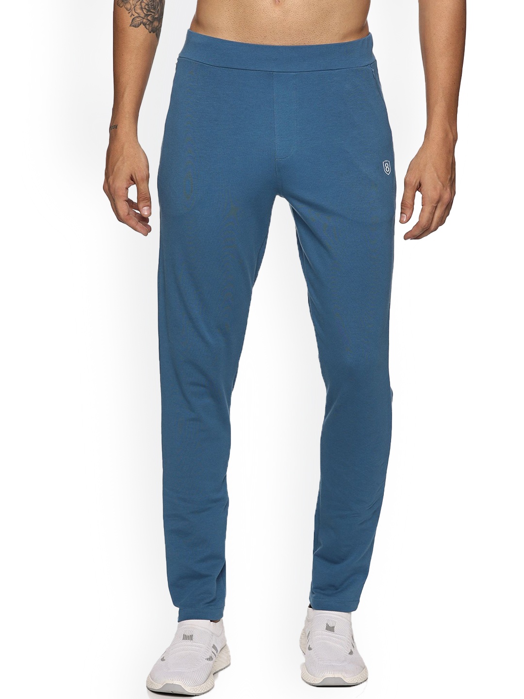 

Domin8 Men Super Stretchable Comfortable Slim Fit Work leisure Pant, Blue